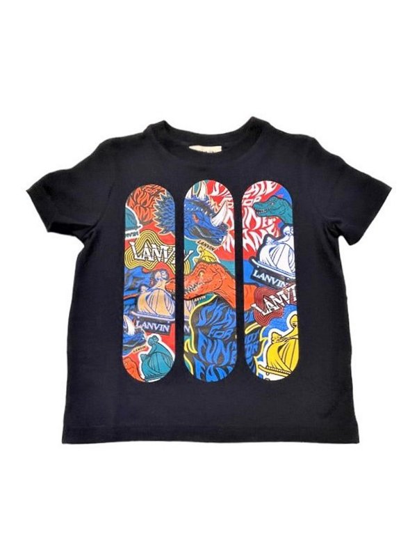 LANVIN: Camisetas - Camiseta - Azul