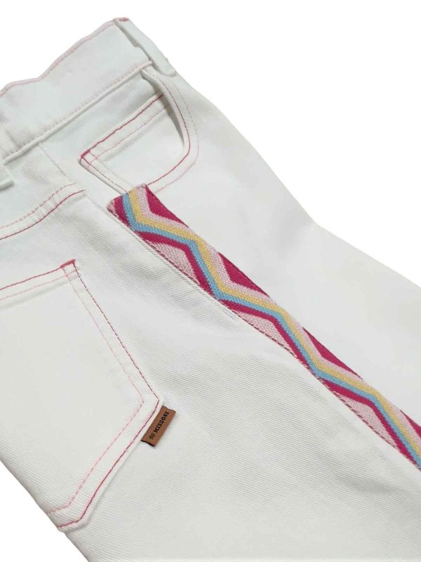 MISSONI: bootcut jeans online - White jeans wide leg