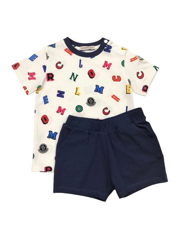 MONCLER: Strickpullover mit Rundhalsausschnitt - Rundhalspullover - Blau