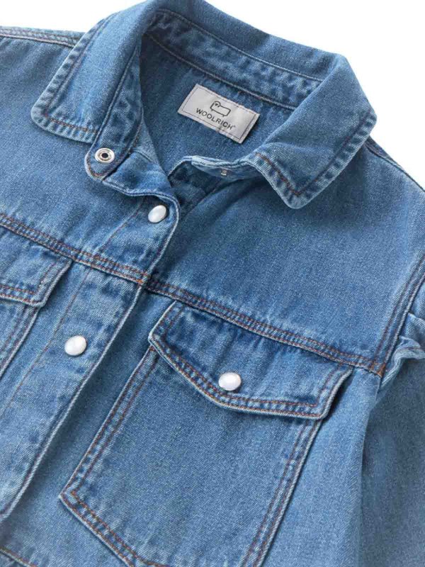 WOOLRICH: Knielange Kleider online - Knielanges Kleid - Blau