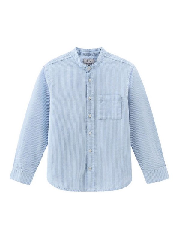 WOOLRICH: camicie - Camicia In Cotone E Lino