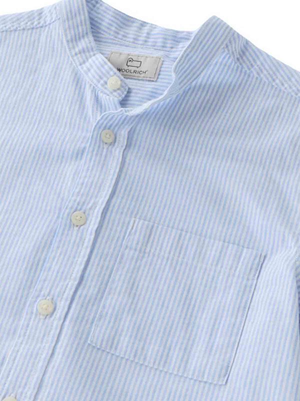 The Best Shops WOOLRICH: camicie - Camicia In Cotone E Lino