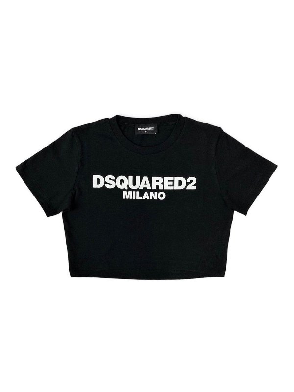 DSQUARED2: camicie - T-shirt  da stampa corta