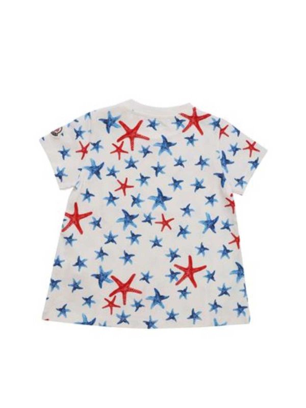 MONCLER JR: t-shirt online - T-Shirt Bianca Con Stappa
