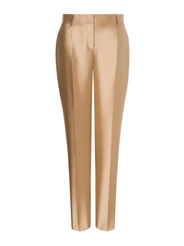 ALBERTA FERRETTI: casual trousers - Trousers in mikado
