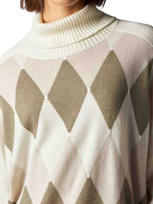The Best Shops BALLANTYNE: maglia collo rotondo - Pullover A Rombi Collo Alto