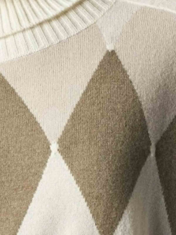 Pullover A Rombi Collo Alto shop online: BALLANTYNE