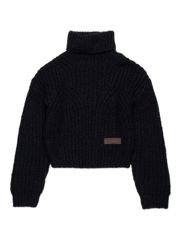 DSQUARED2: boat necks - High collar shirt