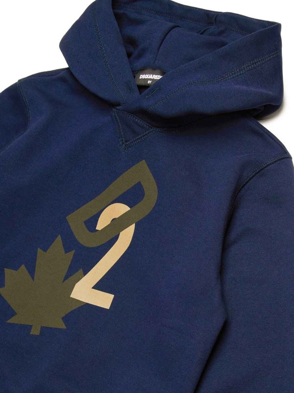 The Best Shops DSQUARED2: Sweatshirts & Sweaters - Hooded sweatshirt