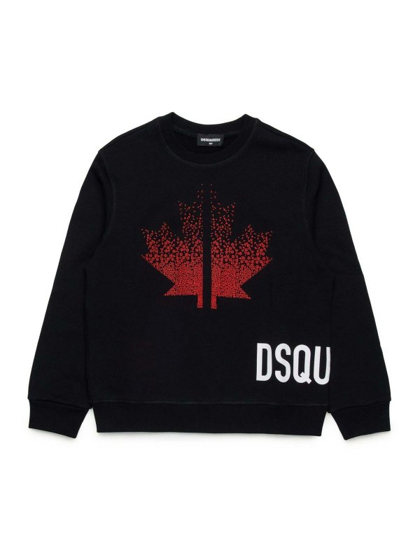DSQUARED2: Sweatshirts & Pulls - Sweat-Shirts - Noir