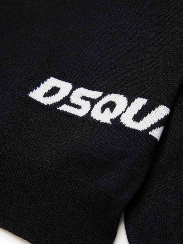 ボートネック - 黒 shop online: DSQUARED2