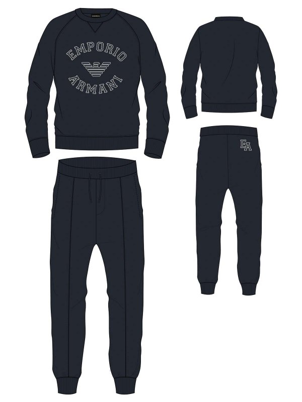 EMPORIO ARMANI: Sweatshirts & Pulls online - Sweat-Shirts - Bleu