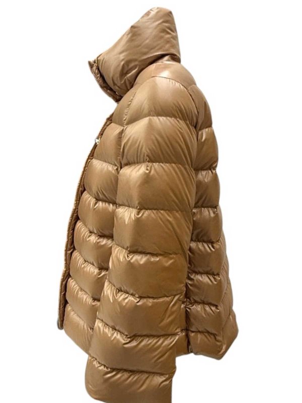 The Best Shops FAY: knee length coats - Piuma feather hood with hook