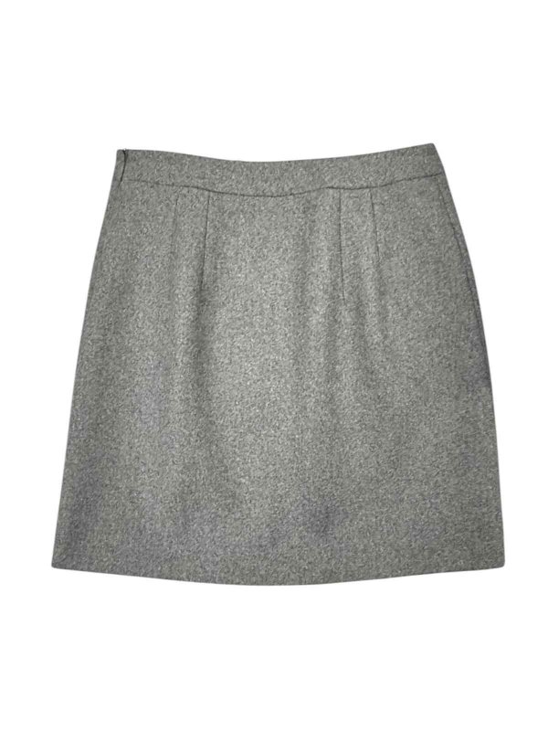 FAY: mini skirts online - Gray short skirt with half sphere buttons