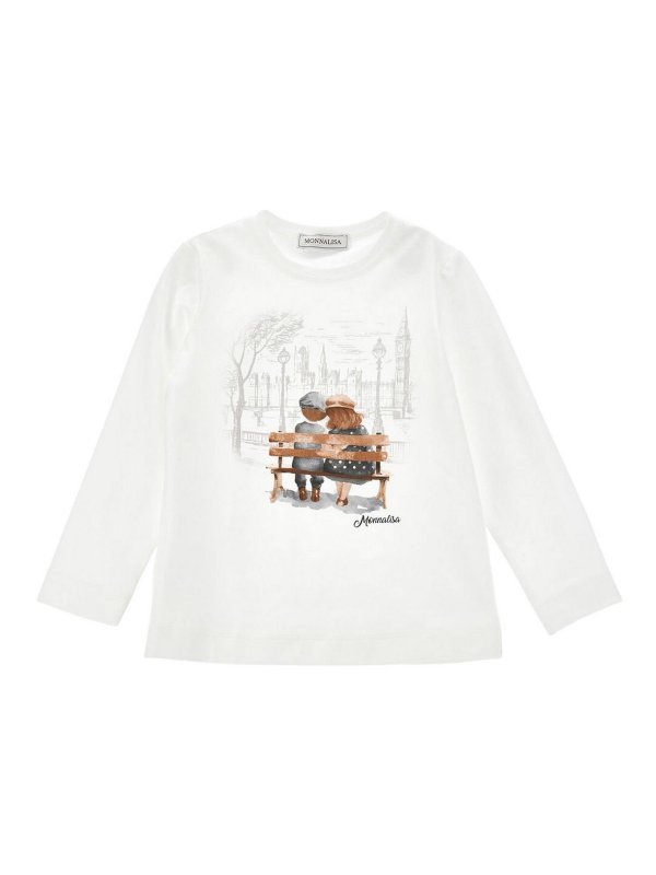 MONNALISA: T-shirts - T-Shirt - Weiß