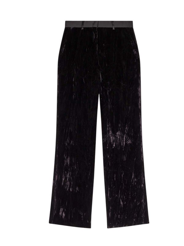 PAUL SMITH: casual trousers online - Stopiciated woman velvet trousers