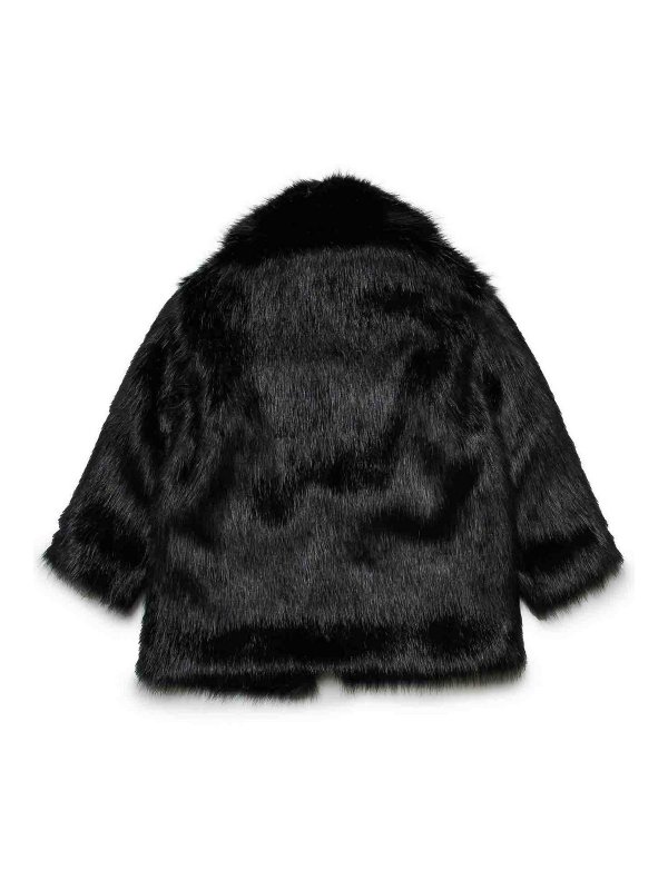 DSQUARED2: Fourrure online - Manteau En Fourrure - Noir