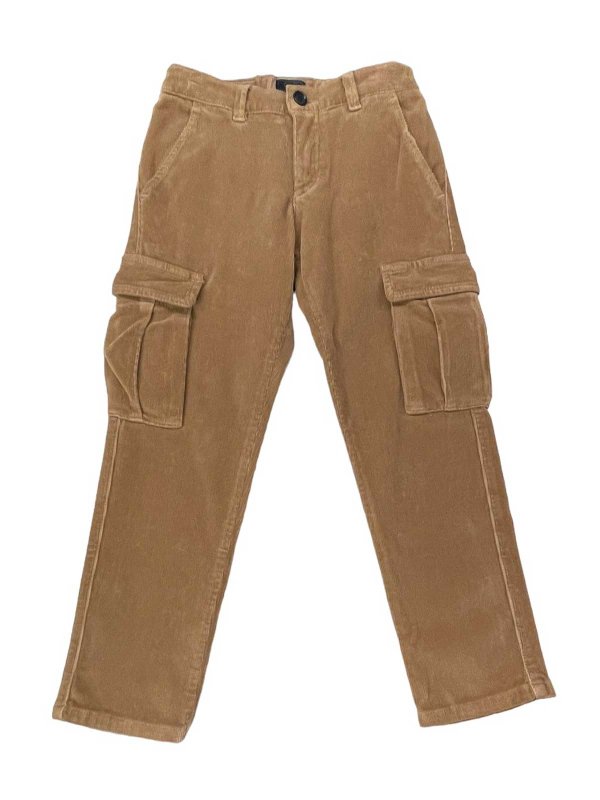 FAY: casual trousers online - Velvet trousers with pockets