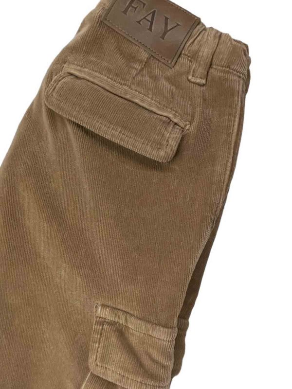 The Best Shops FAY: casual trousers - Velvet trousers with pockets