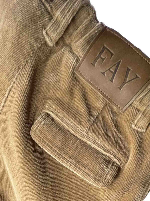 Velvet trousers with pockets shop online: FAY