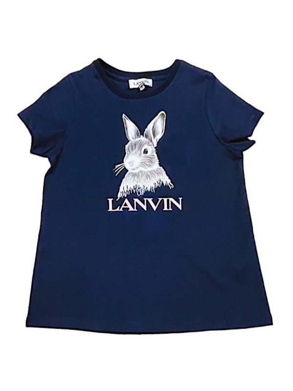 LANVIN: Tシャツ - Tシャツ - ブルー