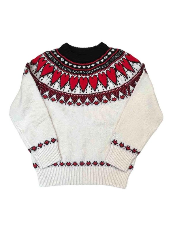 MC2 SAINT BARTH: Suéteres con cuello pico - Suéter Cuello Redondo - Blanco