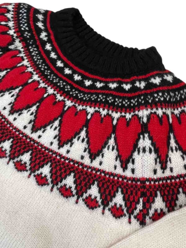 The Best Shops MC2 SAINT BARTH: Suéteres con cuello pico - Suéter Cuello Redondo - Blanco