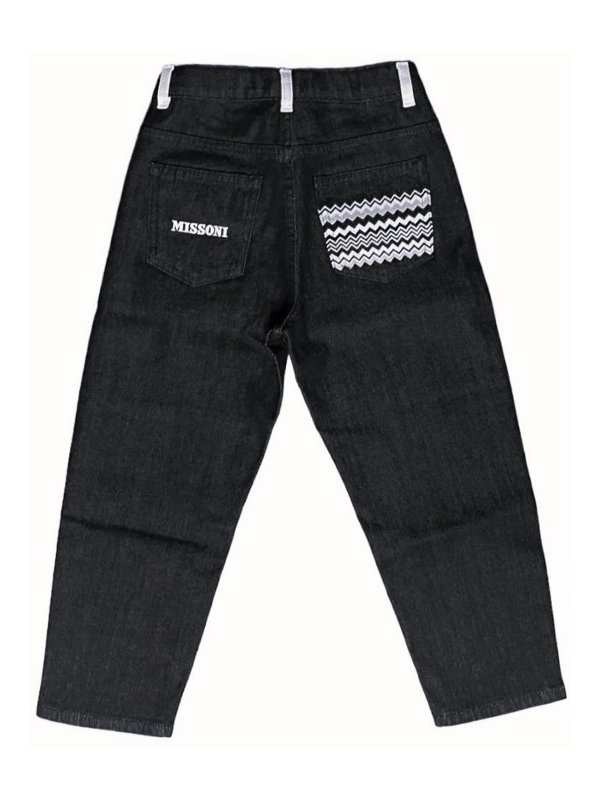 Missoni Kids: bootcut jeans online - Jeans Denim Nero