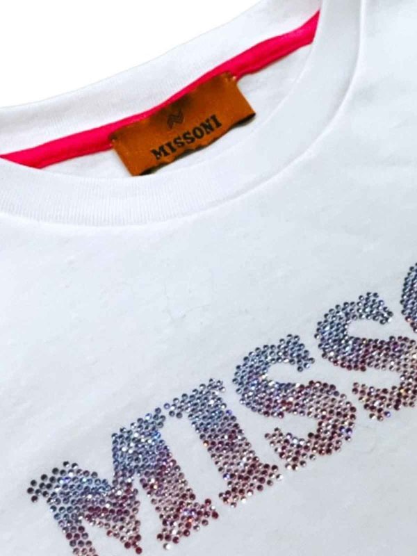 The Best Shops Missoni Kids: T-shirts - T-Shirt - Blanc