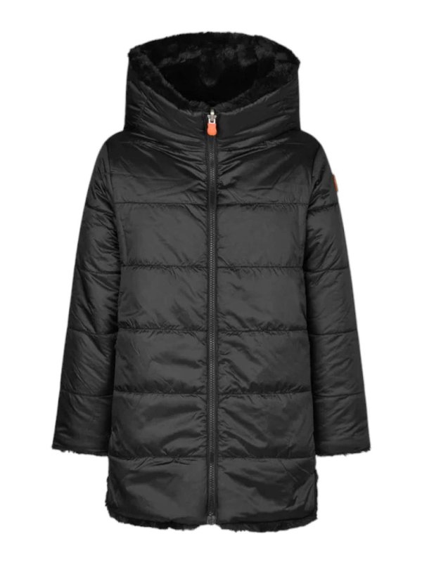 Save The Duck: Fur & Shearling Coats online - Flora eco fur with hood