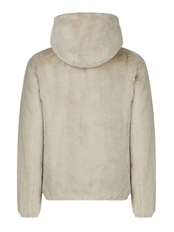 The Best Shops Save The Duck: casual jackets - Ec0-pelliccia hooded jacket