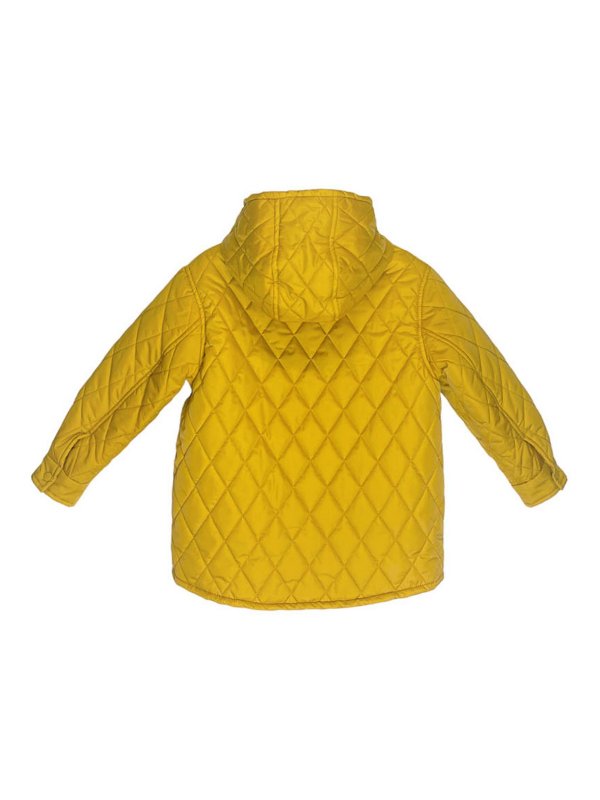 ASPESI: padded jackets online - Ocher yellow quilted duvet