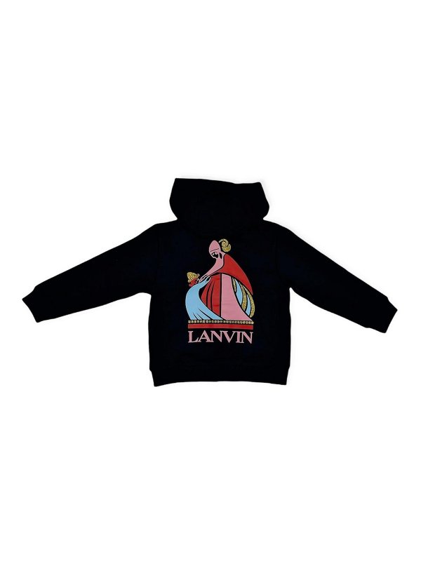 LANVIN: Sweatshirts & Sweaters online - Full zip sweatshirt with hood