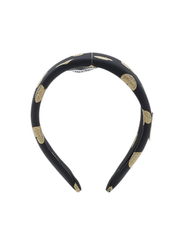 Cercle noir avec coeurs dorés shop online: Moschino Kids