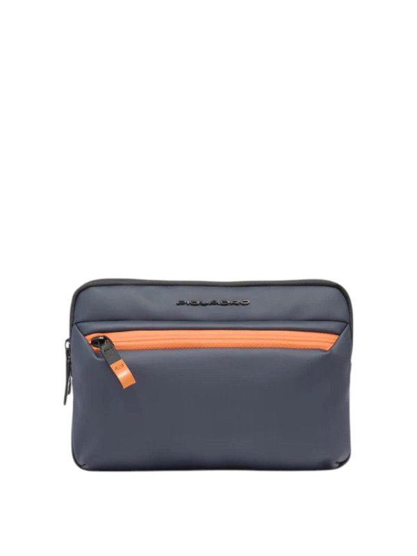 PIQUADRO: Clutch - Pochette - Bleu