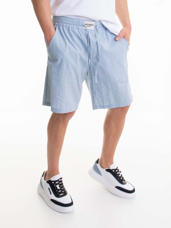 The Best Shops JUST CAVALLI: トラウザーショーツ - ショートパンツ - ライトブルー