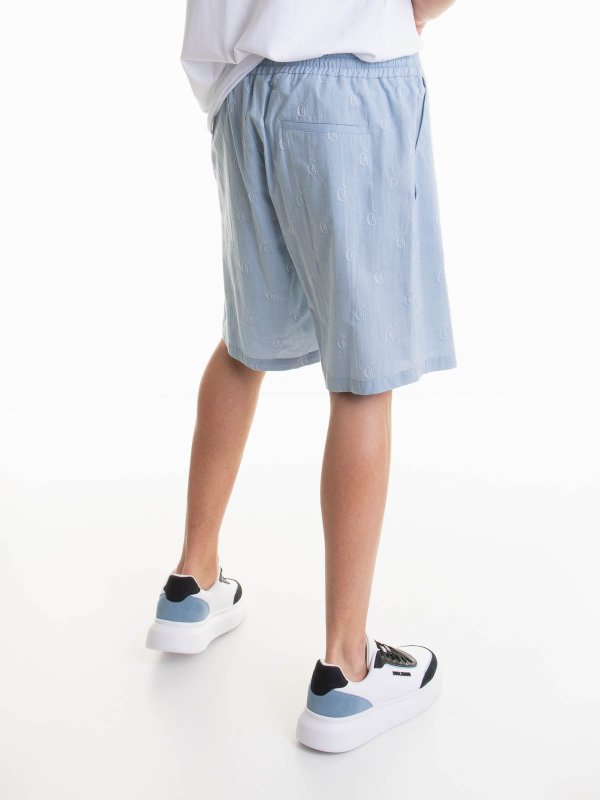 ショートパンツ - ライトブルー shop online: JUST CAVALLI