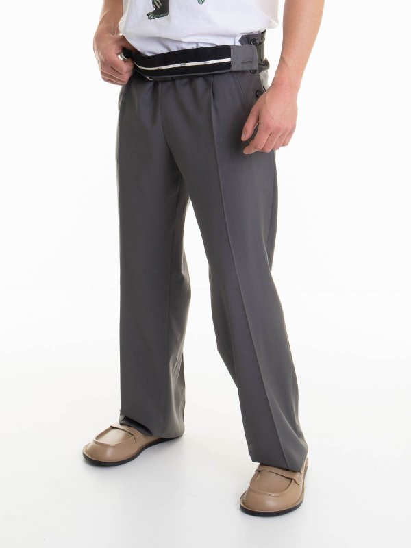 MOSCHINO: Pantalones casual online - Pantalón Casual - Gris