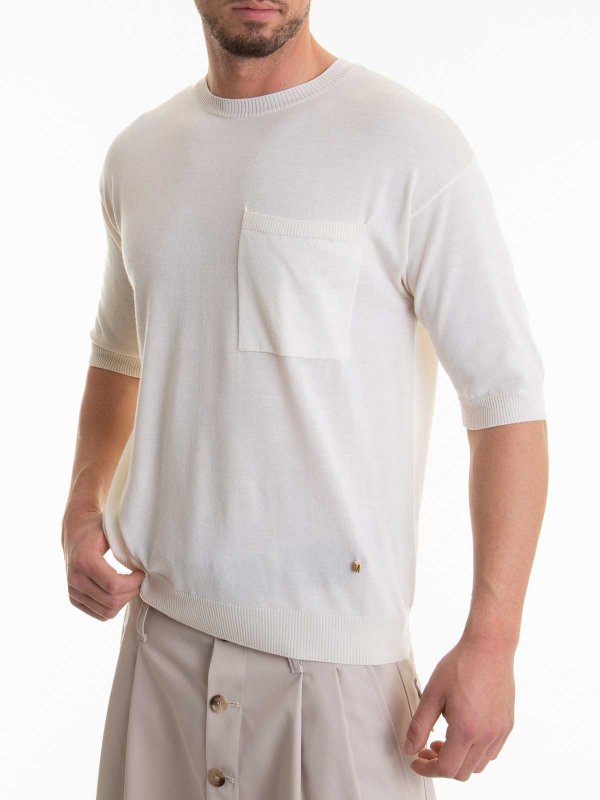 MOSCHINO buy online Rundhalspullover - Weiß