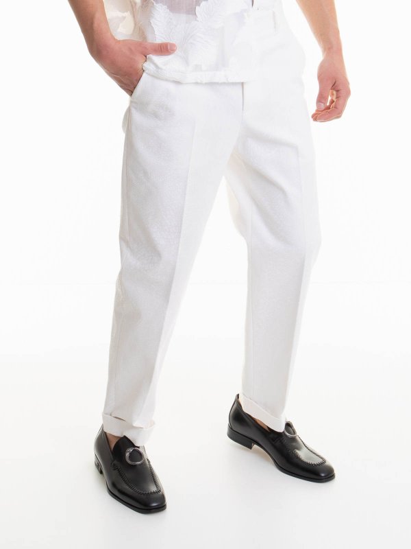 The Best Shops ROBERTO CAVALLI: Casual Hosen - Casual Hose - Weiß