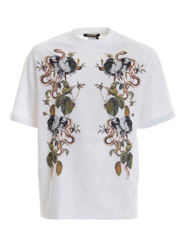 ROBERTO CAVALLI: Camisetas - Camiseta - Blanco