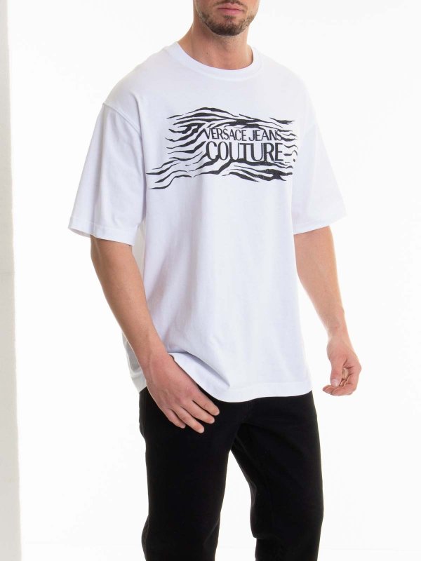 Versace Jeans Couture T-Shirt - White - Men | 78GAH6L1J0001003