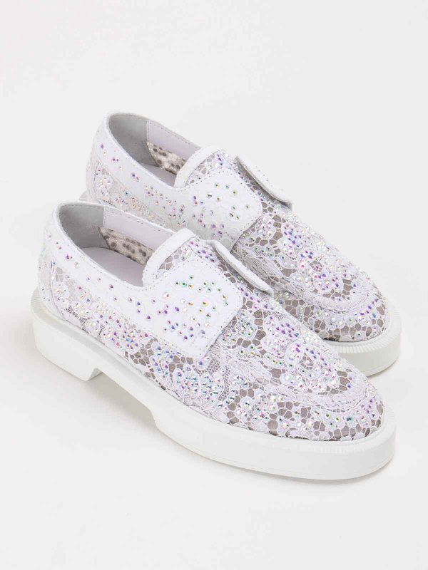 Le Silla: Mocassins & Chaussures bateau online - Mocassins - Blanc