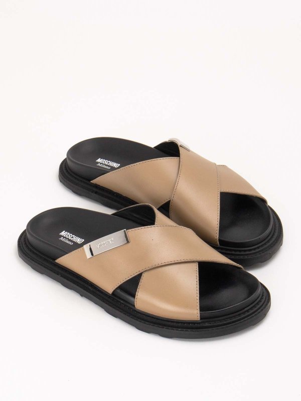 MOSCHINO: ロファー＆スリッパ online - ローファー - ベージュ