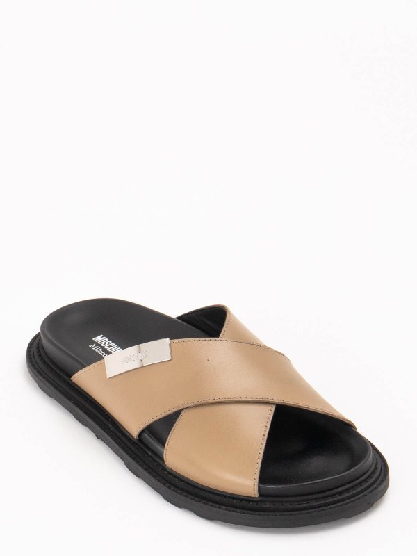 The Best Shops MOSCHINO: ロファー＆スリッパ - ローファー - ベージュ