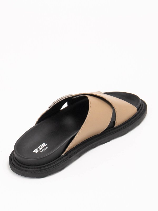 ローファー - ベージュ shop online: MOSCHINO