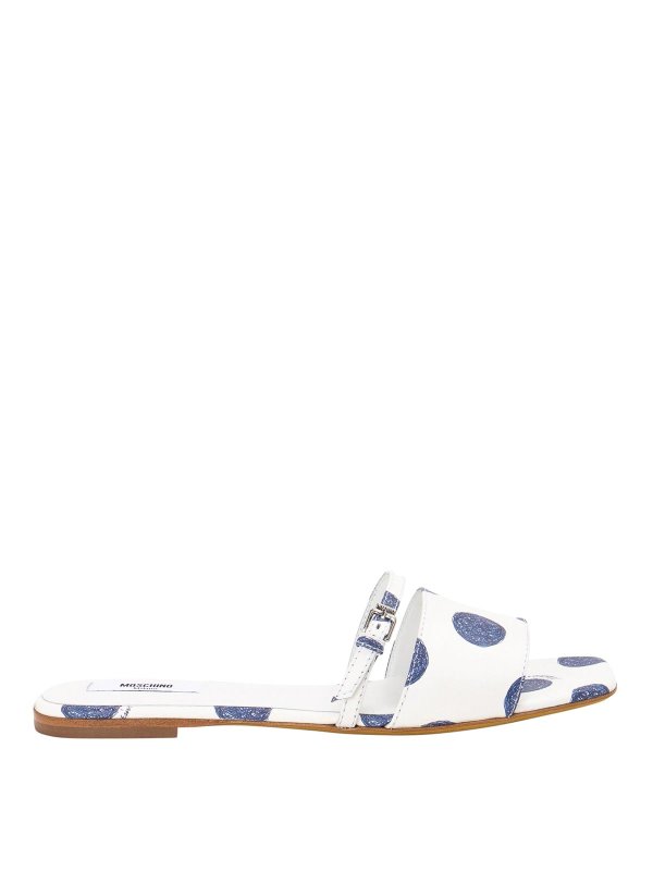 MOSCHINO: Mocassins & Chaussures bateau - Mocassins - Blanc
