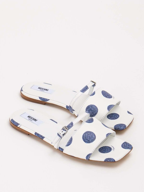 MOSCHINO: Mocassins & Chaussures bateau online - Mocassins - Blanc