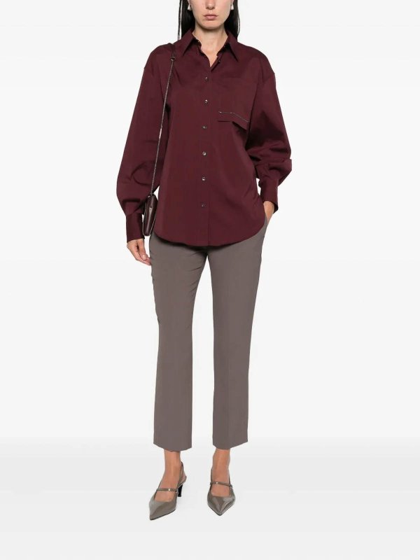 The Best Shops BRUNELLO CUCINELLI: Hemden - Hemd - Dunkelrot