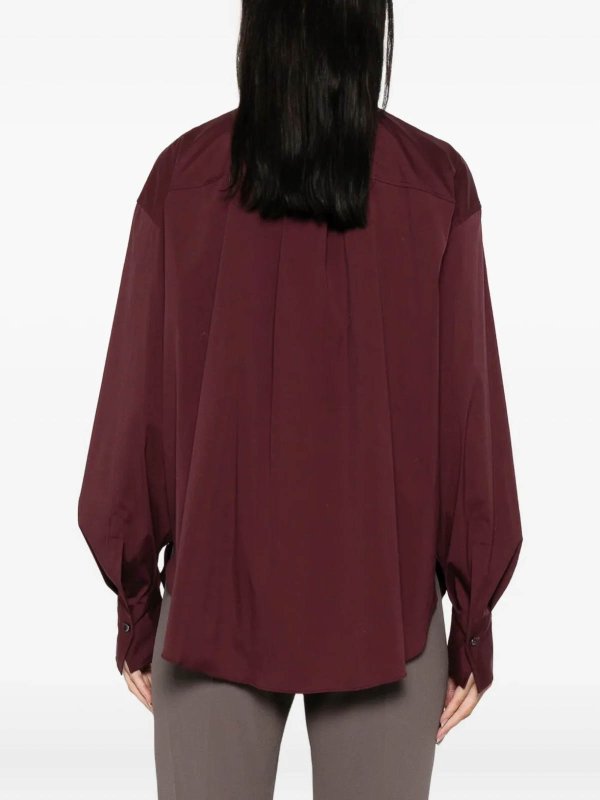 Hemd - Dunkelrot shop online: BRUNELLO CUCINELLI